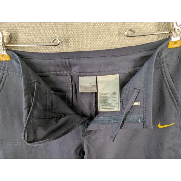 Nike Womens Athletic Dri-Fit Yoga Capri Pants Size Medium 8/10 Blue -1223G26 - Picture 3 of 9